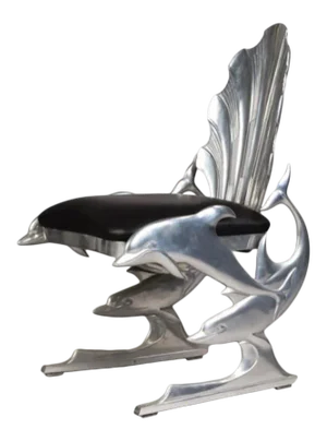 Ray Lewis Cast Aluminum Dolphin Chair