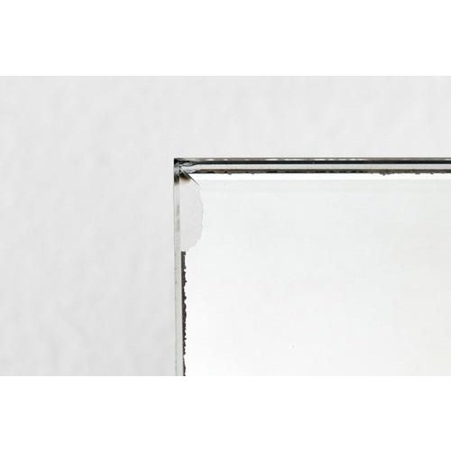 Metal Rectangular Wall Mirror with Golden Brass Frame attributed to Angelo Brotto for Esperia, Italy, 1970 For Sale - Image 7 of 18