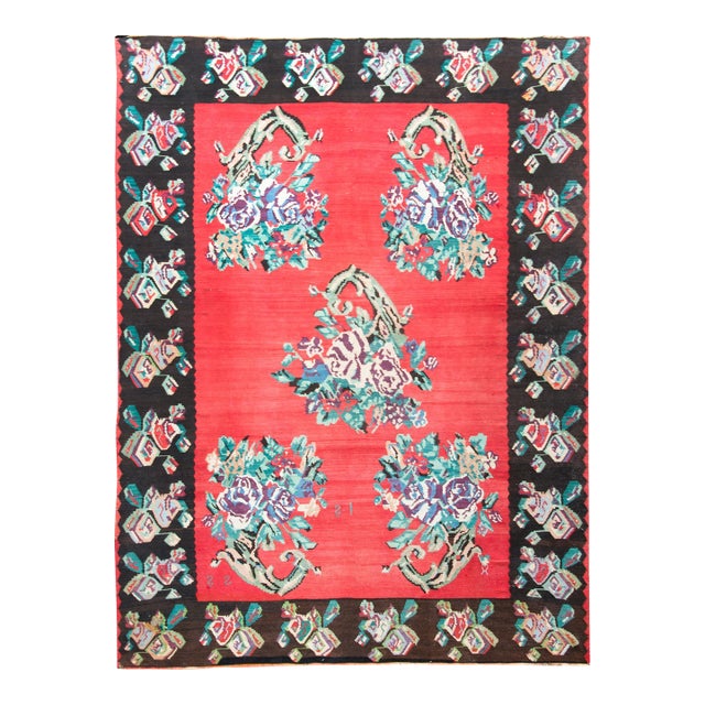 Vintage Turkish Kilim Rug For Sale