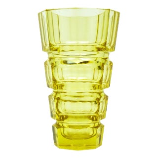 Art Deco Vase from Moser, Czechoslovakia, 1930s For Sale