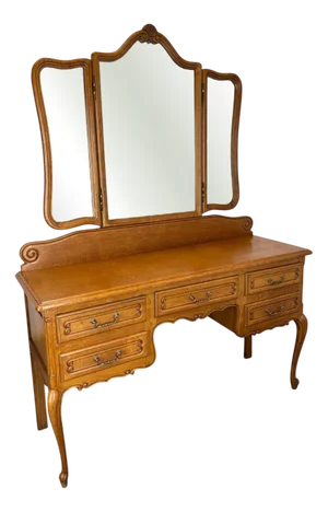 Vintage Dressing Table with Mirror