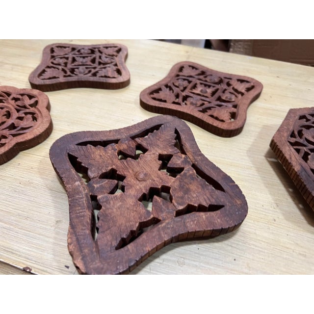 Gorgeous wooden trays with hand carved details. Great for a dinner party or a large gathering. Check out my other listings.