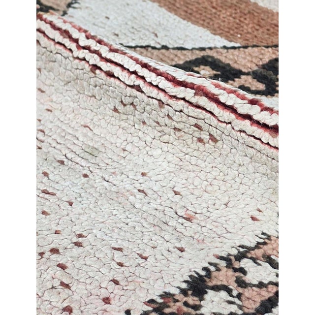 Mid-Century Modern Earthy Tone Moroccan Rug - 6.9 X 5.4 Ft For Sale - Image 3 of 8
