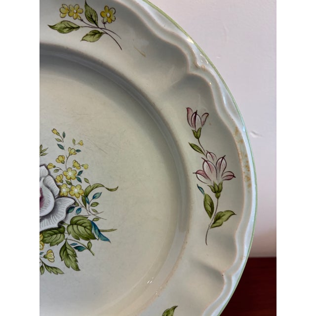 Vintage Provinstone Rose Marie Floral Dinner Plates – Set of 3 For Sale - Image 4 of 14