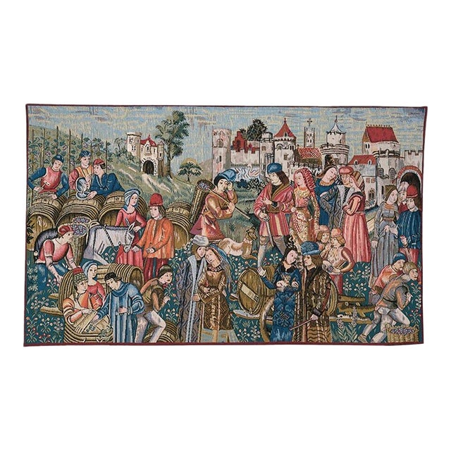 The Vintners Loom Woven Tapestry - 72 X 122 Cm (2'4" X 4'0") - Requires Rod Size 3 For Sale
