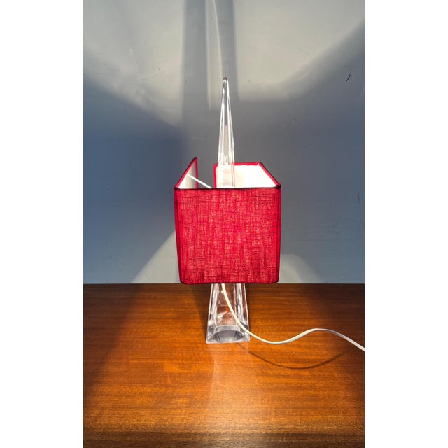 Mid-Century French Glass Table Lamp from Daum, 1960s For Sale - Image 16 of 18