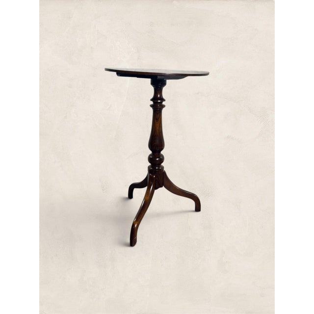 Mid 19th Century Antique English Elm Tilt Topped Table For Sale - Image 5 of 10