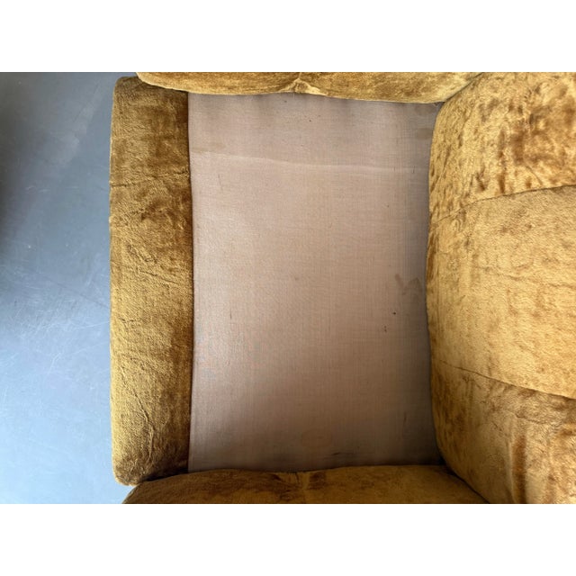 Mid-Century Modern Italian Space Age Velvet Chair, 1970s For Sale - Image 16 of 18