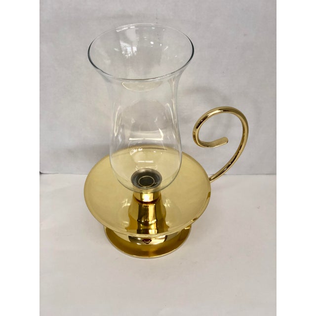 Vintage Baldwin Brass Colonial Victorian Chamber Hurricane Candle