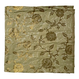 Ralph Lauren “Wiltmore Gilded” Italian Silk Floral Brocade Fabric - 3 Yards - For Sale