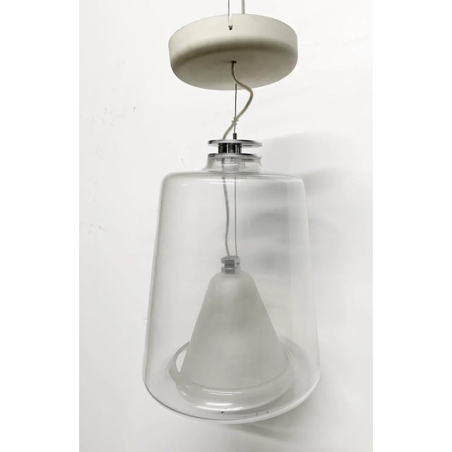 Transparent 1990s Marta Laudani & Marco Romanelli, Oluce, Hanging Lamps - a Pair For Sale - Image 8 of 10