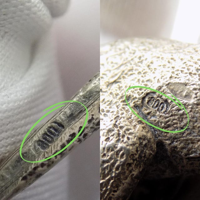 Metal Vintage Italian Handmade Genuine Silver Kangaroo Large Rare Detailed Figurine Sculpture For Sale - Image 7 of 9