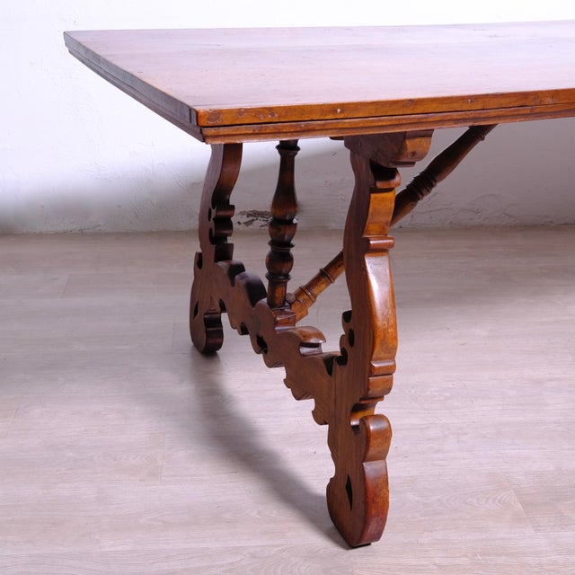 Walnut Table from Frattino, Late 19th Century For Sale - Image 5 of 18