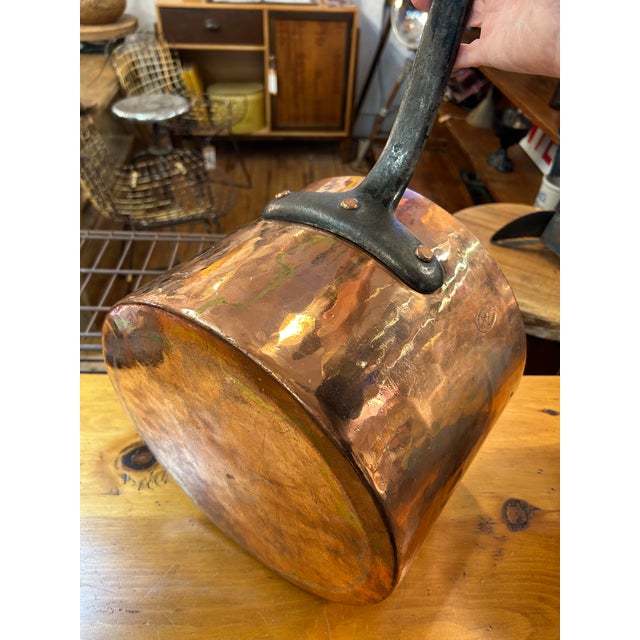 Very Large Antique E Cooper & Sons Copper Pot For Sale - Image 14 of 15