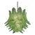 Italian Green Felci Murano Glass Chandelier Green by Simoeng for Simoeng For Sale - Image 6 of 6