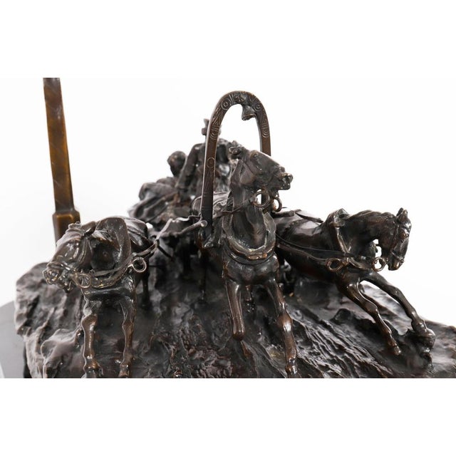Vasily Grachev, Large Troika Sculpture, 20th Century, Bronze For Sale - Image 9 of 18