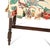 Early 20th Century English Turned Mahogany Bench With Chintz Upholstered Seat For Sale - Image 4 of 6