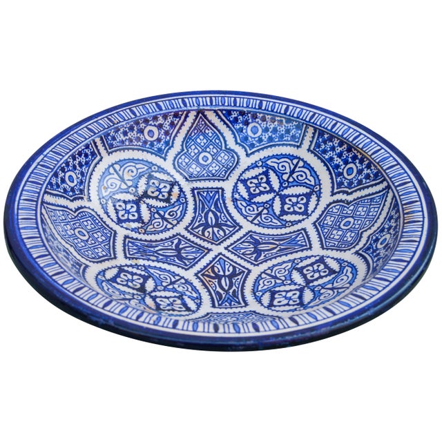 Ceramic Bowl W/ Arabesque Pattern For Sale - Image 10 of 12