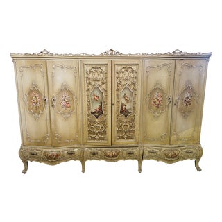 Venetian Baroque Style Wardrobe For Sale
