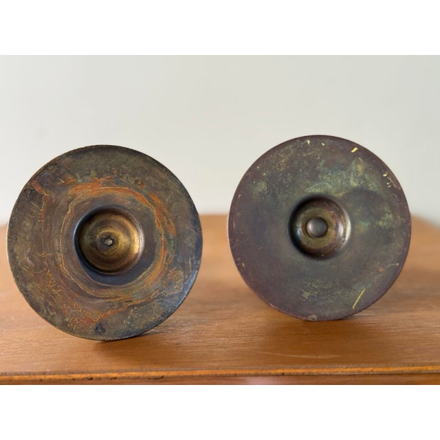 Pair of Owl Candlesticks For Sale - Image 10 of 10