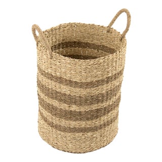 Neale Woven Wire Basket in Brown, Medium For Sale