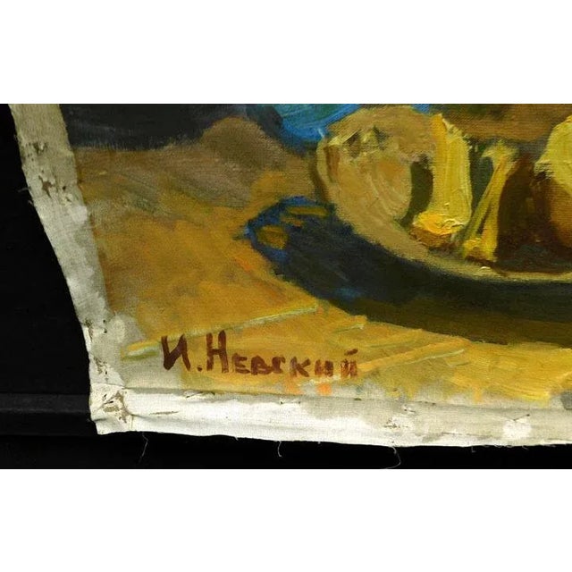 "Untitled 2004" Igor Nevsky Original Abstract Still Life Oil Painting on Canvas For Sale - Image 4 of 5