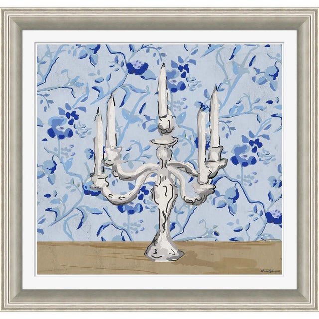 Contemporary Cliveden in Blue By Dana Gibson, Framed Art Print For Sale - Image 3 of 3