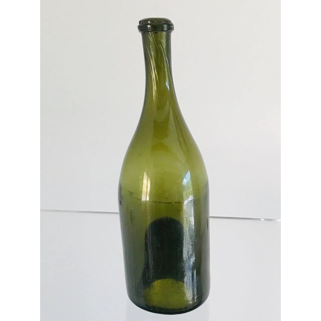 19th Century French Blown Glass Wine Bottle For Sale - Image 13 of 13