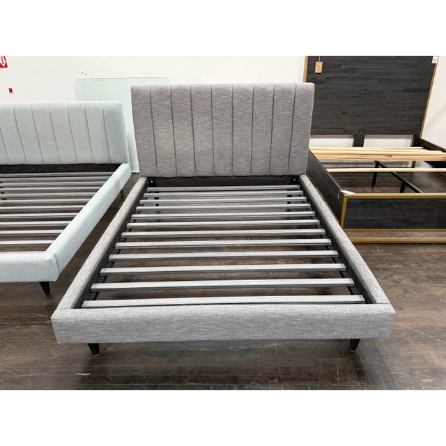 Contemporary Queen Size Room & Board Hartley Bed Frame For Sale - Image 3 of 12