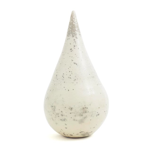 Japanese Modern Essenza O White Ceramic Sculpture For Sale - Image 6 of 6