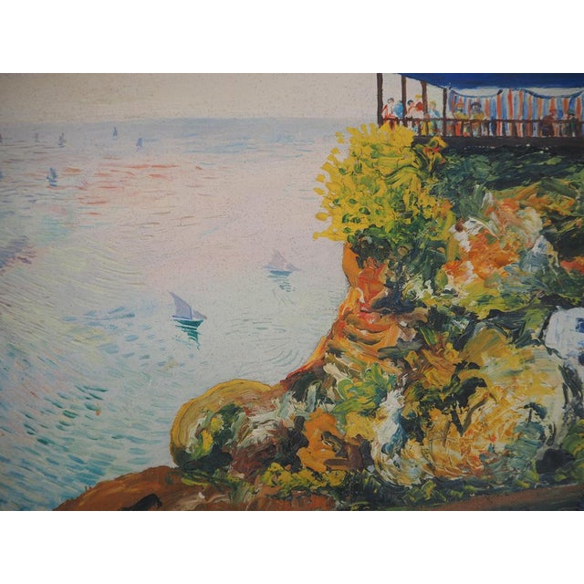 Elisée Maclet, La Pointe du Mourillon in Toulon, Original Oil on Canvas For Sale - Image 5 of 9
