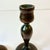 Early 20th C. Antique Federal Farmhouse Americana Hand Turned Walnut Candle Holders - A Pair For Sale - Image 9 of 11