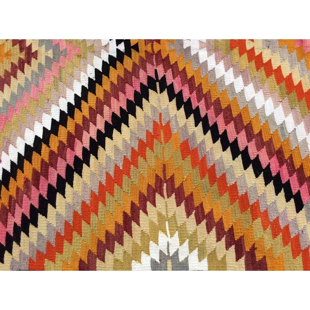1960s Vintage Turkish Kilim Rug- 64" X 120" For Sale In Raleigh - Image 6 of 8