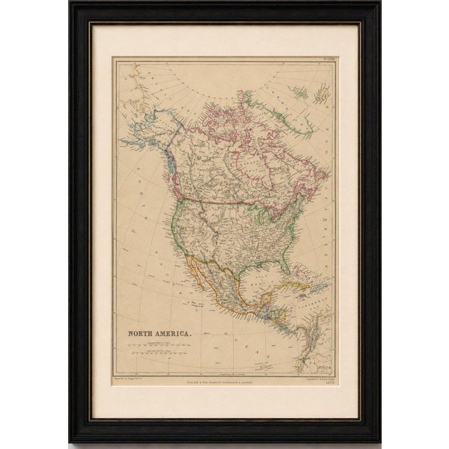 Antique map of north america, canada, united states and mexico, 1860 this impressive nineteenth-century map of north...