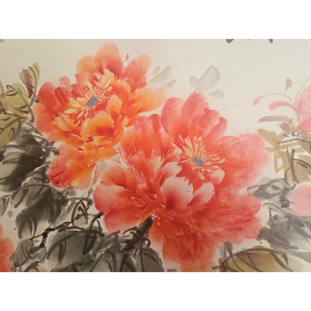 Paper Guo Se Tian Xiang" (National Beauty, Heavenly Fragrance) - Original Large-Scale Chinese Peony Painting For Sale - Image 7 of 18