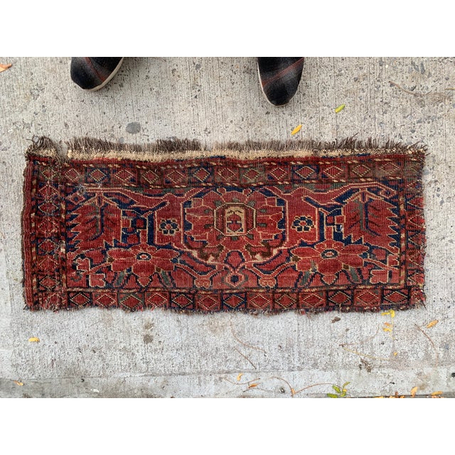 1870s, Handmade Antique Collecitble Afghan Ersari Rug 2.1' X 3.3' For Sale In New York - Image 6 of 8