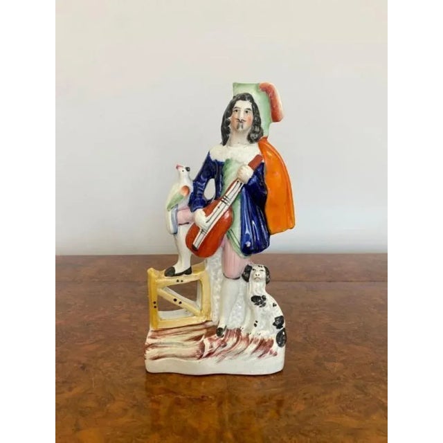 Late 19th Century Antique Victorian Staffordshire Figure, 1880 For Sale - Image 5 of 5