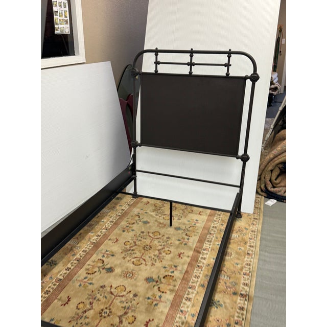 Twin Size Restoration Hardware Academie Bed Frame For Sale - Image 10 of 12