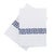 Transitional Greek Key Standard Pillowcases in Navy - a Pair For Sale - Image 3 of 3