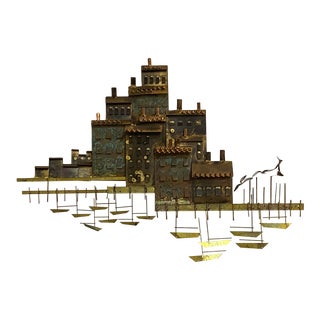 1971 C. Jere Metal Seaside Village For Sale