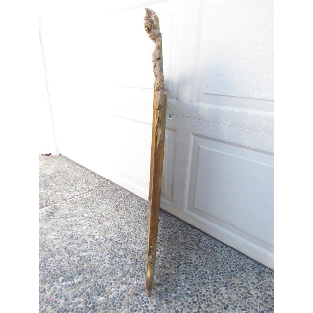 Wood Antique Italian Neoclassical Style Giltwood Mirror For Sale - Image 7 of 18