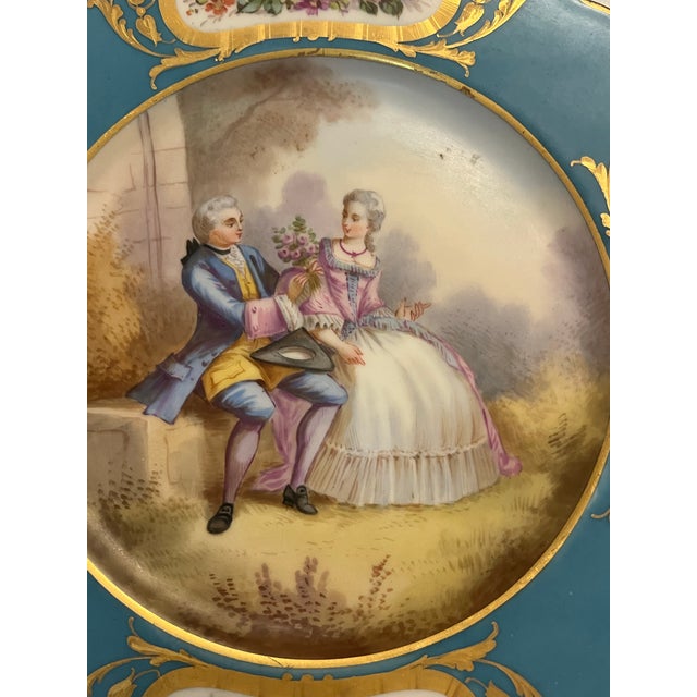 Manufacture de Sevres Antique Sevres Louis XV Plates For Sale - Image 4 of 9