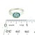 Natural Aquamarine Ring 6.5 14k W Gold 1.64 TCW Certified For Sale - Image 13 of 14