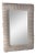 White Wicker Framed Wall Mirror in the Style of Henry Link For Sale