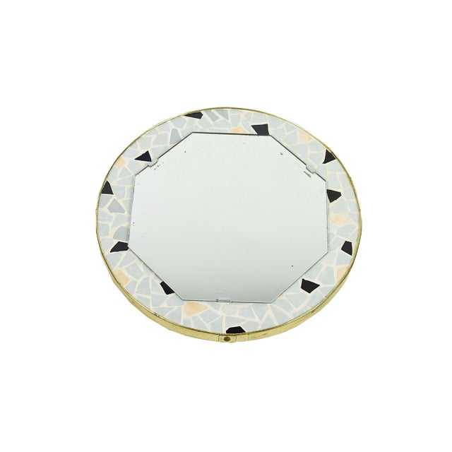 Gold Rockabilly Style Mirror, 1960s For Sale - Image 8 of 9