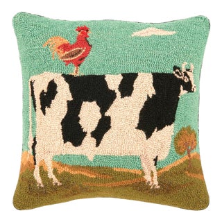 Cock N' Bull Hook Pillow, 18" x 18" For Sale