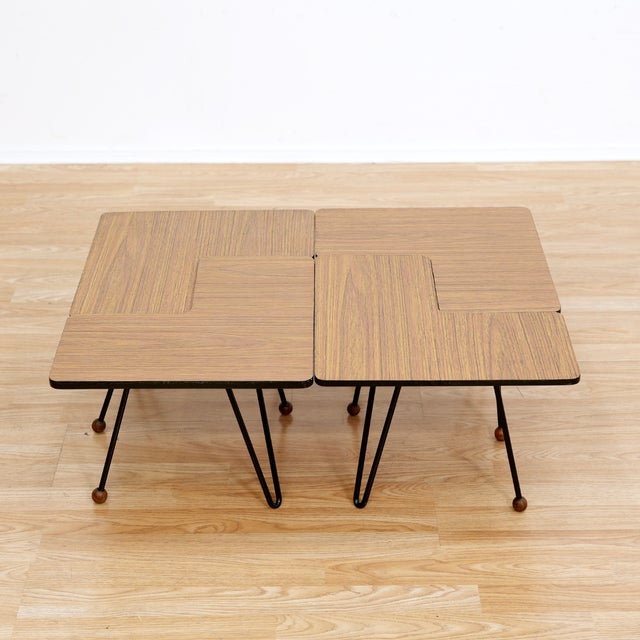 1960s 1960s Set of Four Vintage Modular Side Tables For Sale - Image 5 of 12