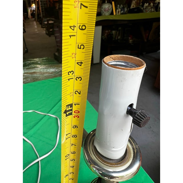 White 1970s Italian Marble Base Extending Desk Lamp For Sale - Image 8 of 12