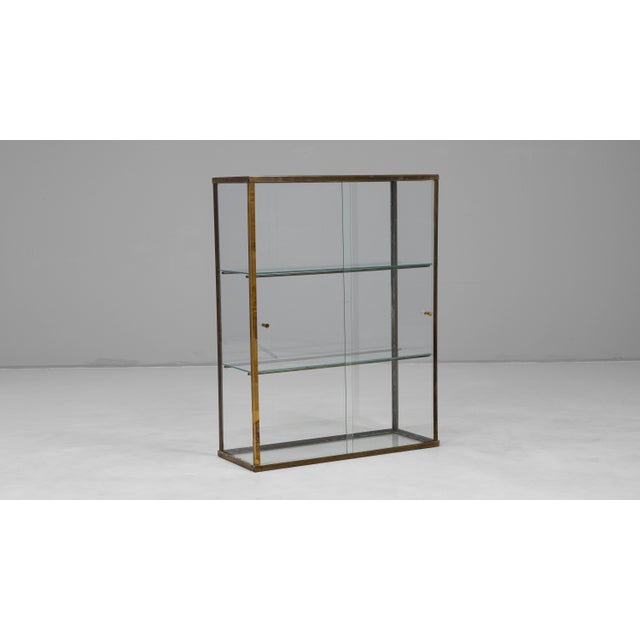 Brown 20th Century French Industrial Metal Display Case For Sale - Image 8 of 18