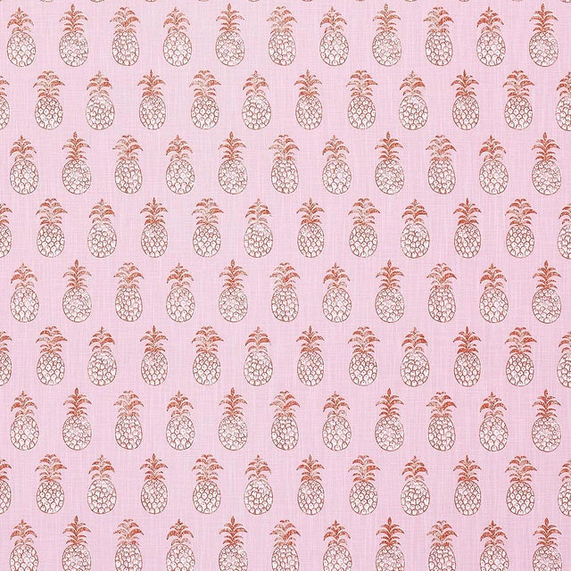 Sample - Schumacher Piña Cove Indoor/Outdoor Fabric in Flamingo For Sale